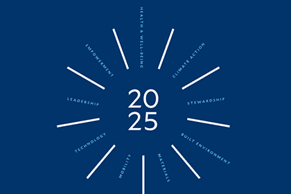 The logo for the Yale Sustainability Plan 2025